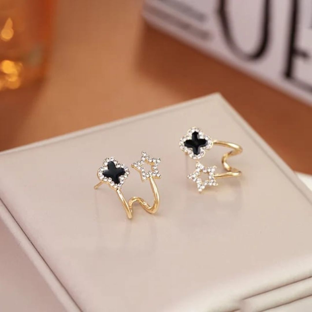 Aretes de Trébol  (Chapados en Oro) + Oferta