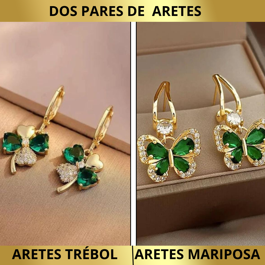 Aretes Mariposa + Oferta