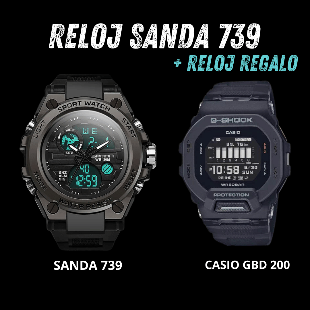 RELOJ SANDA 739 + REGALO