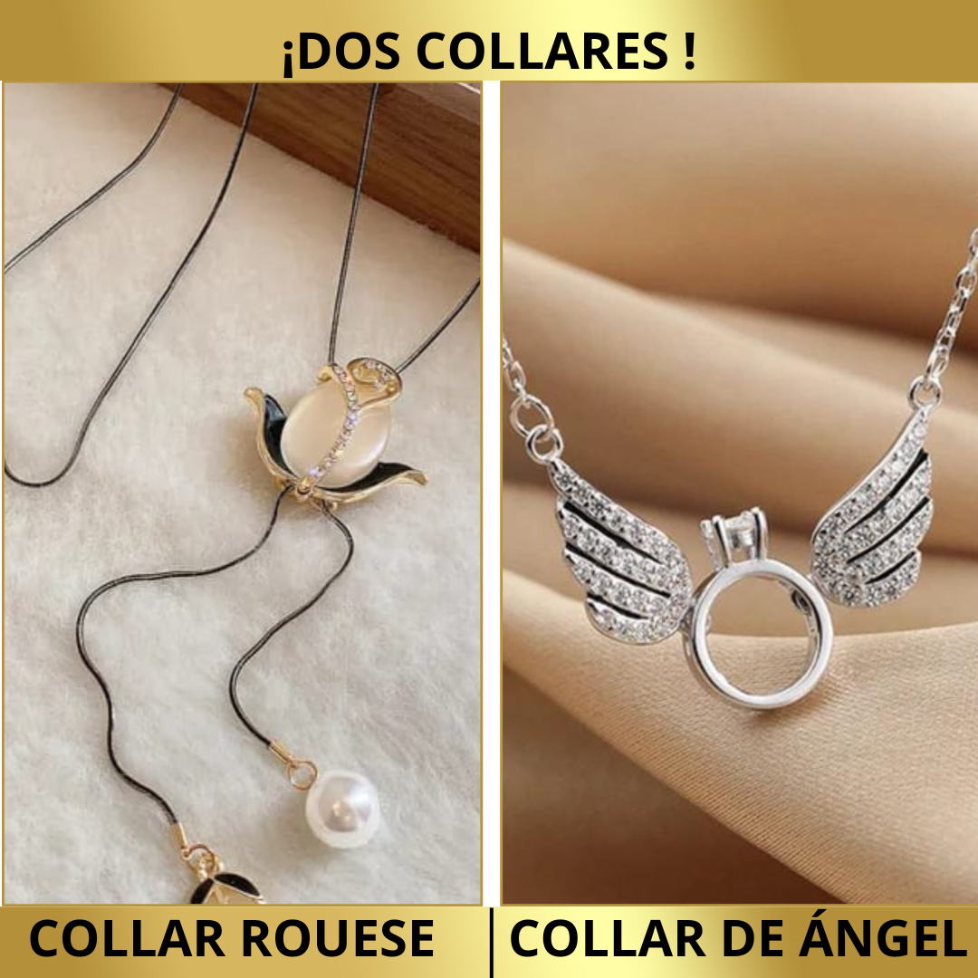 😇💫Collar de Ángel con Alas movibles (Plata Esterlina)😇💫 + Oferta