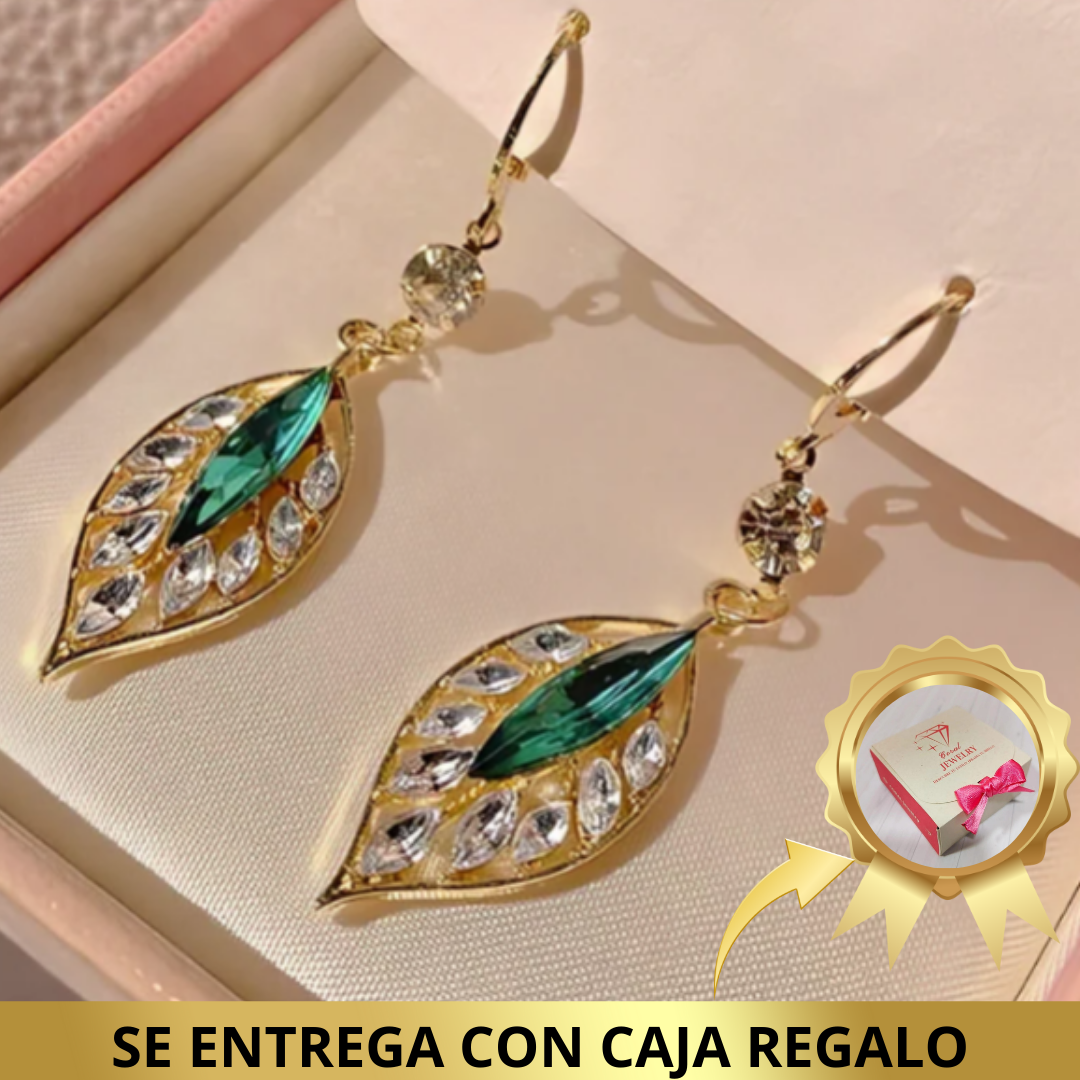 Aretes Hoja Mística Chapado Oro 18k - 𝗟𝗟𝗘𝗩𝗘 2️⃣ 𝗽𝗮𝗿𝗲𝘀 - 𝗣𝗔𝗚𝗨𝗘 1️⃣